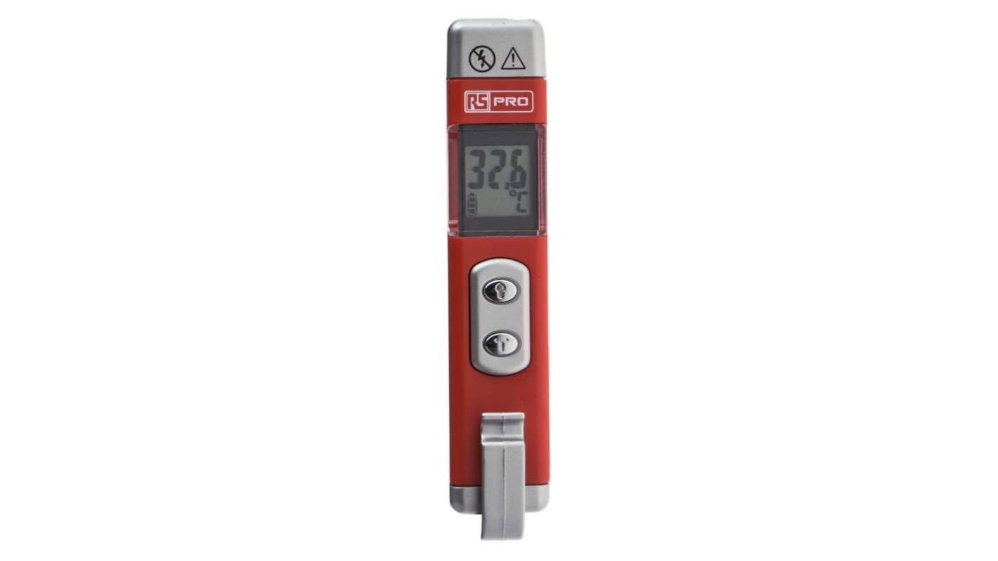 RS PRO IT-1 Infrared Thermometer, +500 °C, +932 °F Max, °C and °F Measurements With RS Calibration