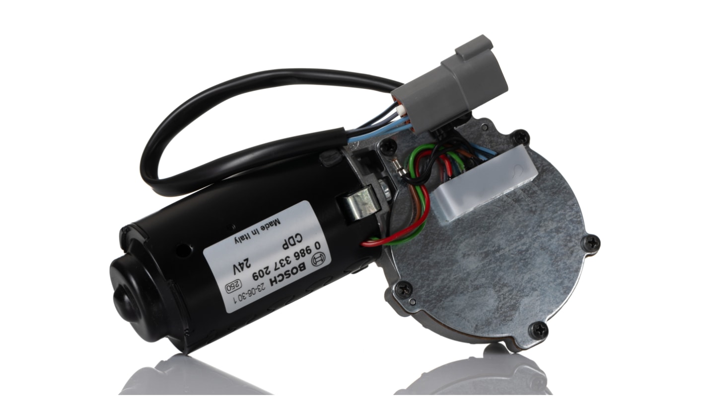 Bosch Geared DC Motor, 14.4/8.8 W, 24 V dc, 10 Nm, 46/28 rpm, 14mm Shaft Diameter