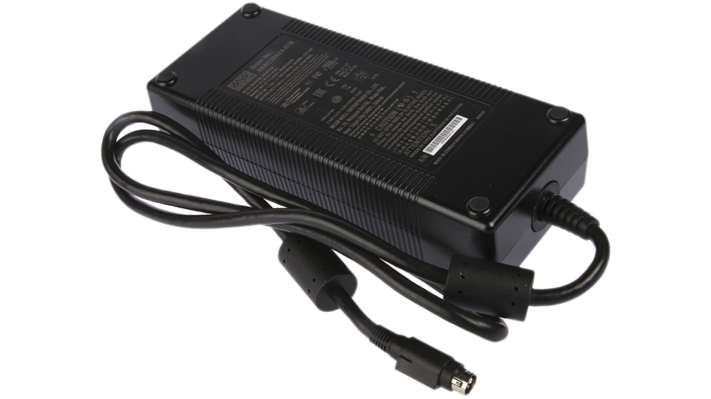 MEAN WELL 221W Power Brick AC/DC Adapter 48V dc Output, 0 → 4.6A Output