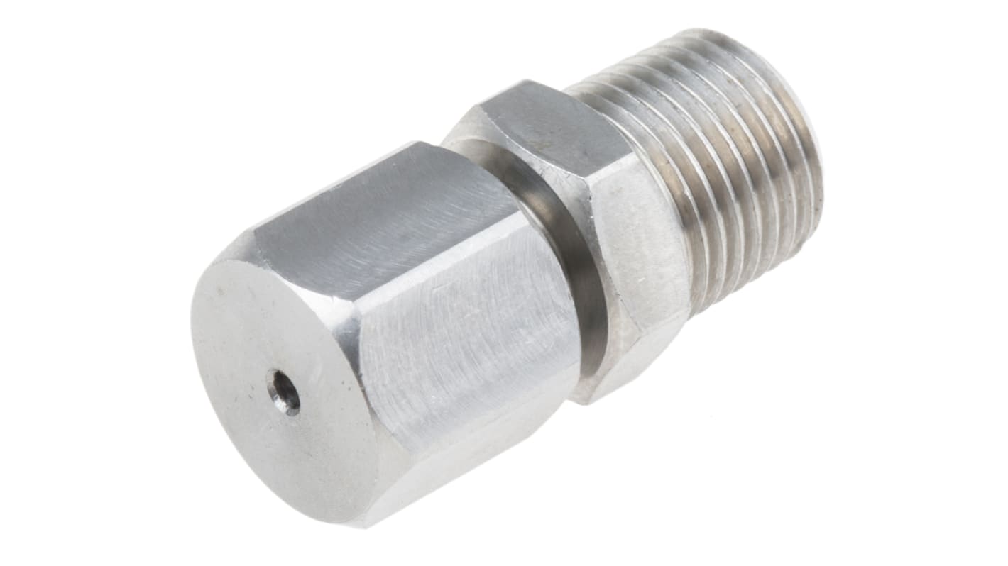 RS PRO, 1/8 NPT Compression Fitting for Use with Thermocouple or PRT Probe, 1.5mm Probe, RoHS Compliant Standard