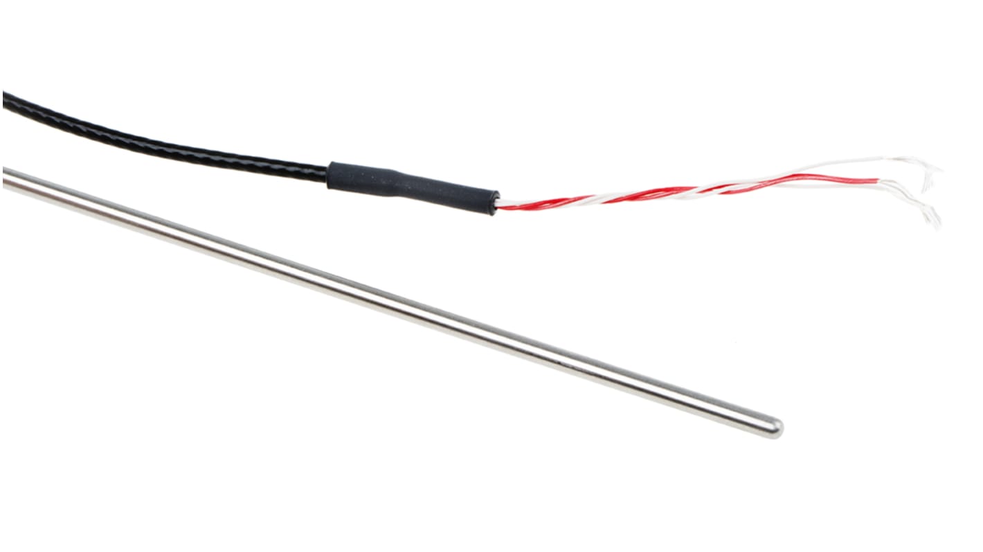 RS PRO PT100温度传感器 RTD温度传感器, 探头Φ3mmx150mm, -50°C∼+250°C