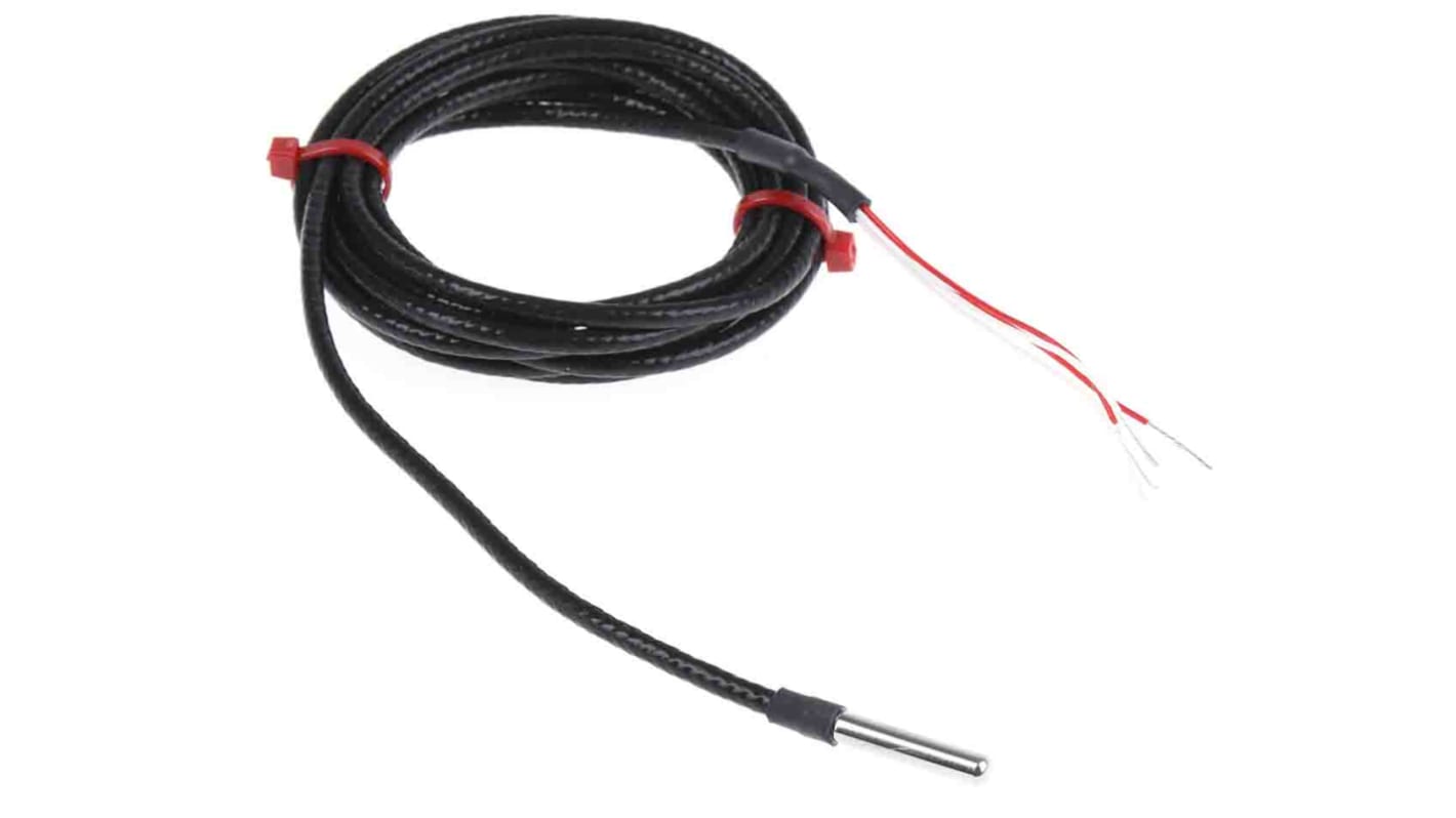 RS PRO PT100 RTD Sensor, 4mm Dia, 25mm Long, 4 Wire, Probe, Class B +250°C Max