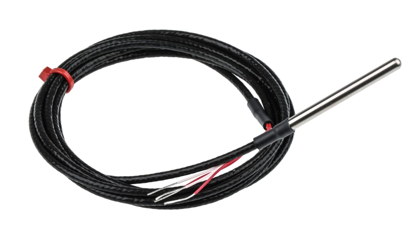RS PRO PT100温度传感器 RTD温度传感器, 探头Φ4.5mmx50mm, -50°C∼+250°C