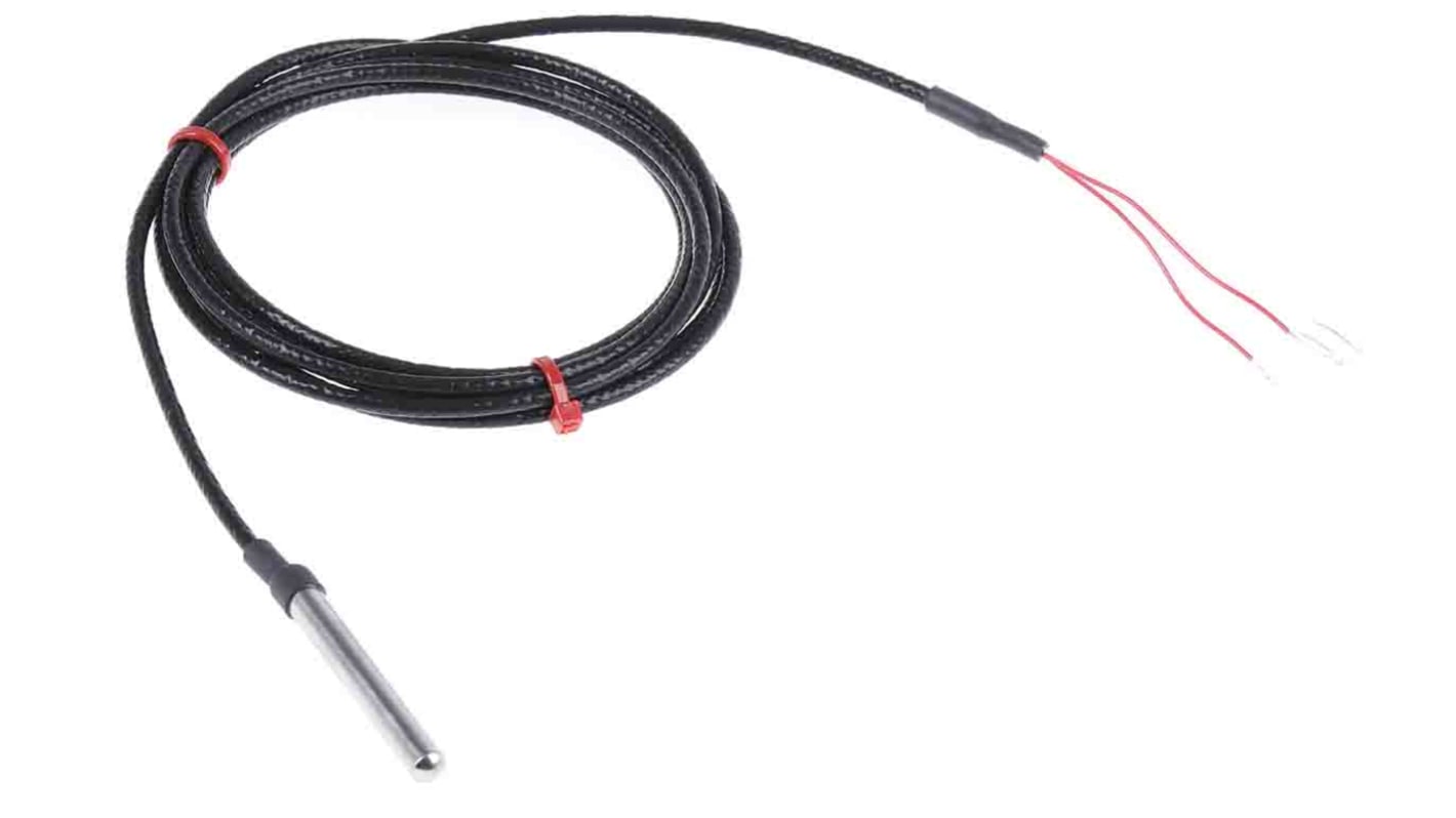 RS PRO PT100 RTD Sensor, 6mm Dia, 50mm Long, 4 Wire, Probe, Class B +250°C Max