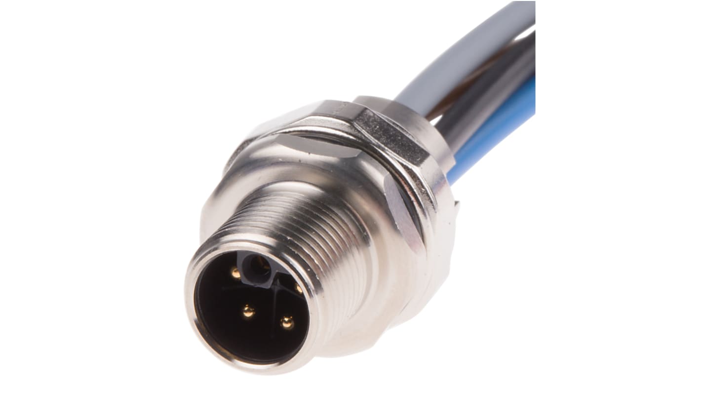 HARTING Circular Connector, 4 Contacts, Panel Mount, M12 Connector, Plug, Male, IP65, IP67