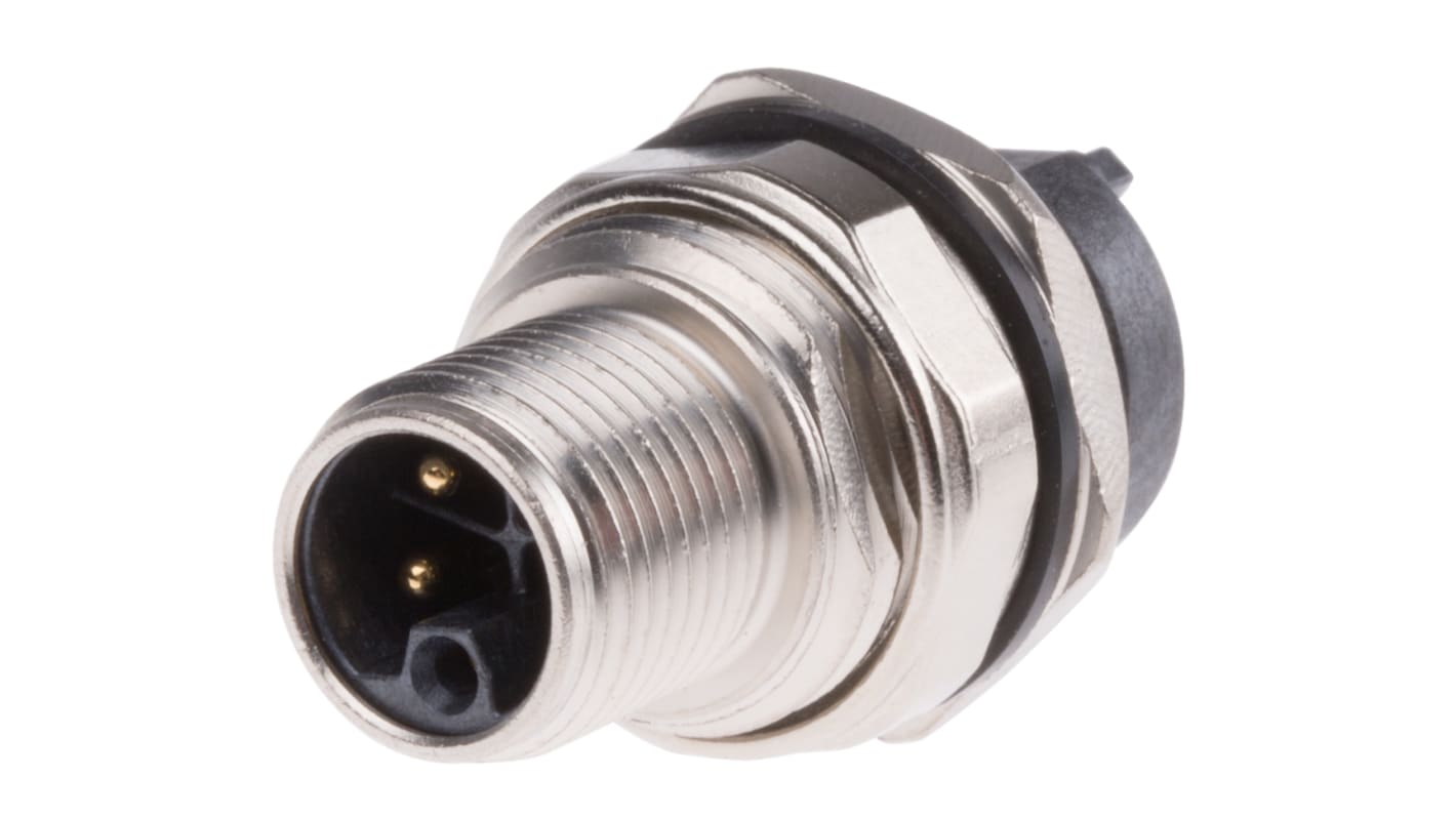 Conector circular Harting hembra serie M12 de 5 vías macho, Montaje en Panel, IP65, IP67