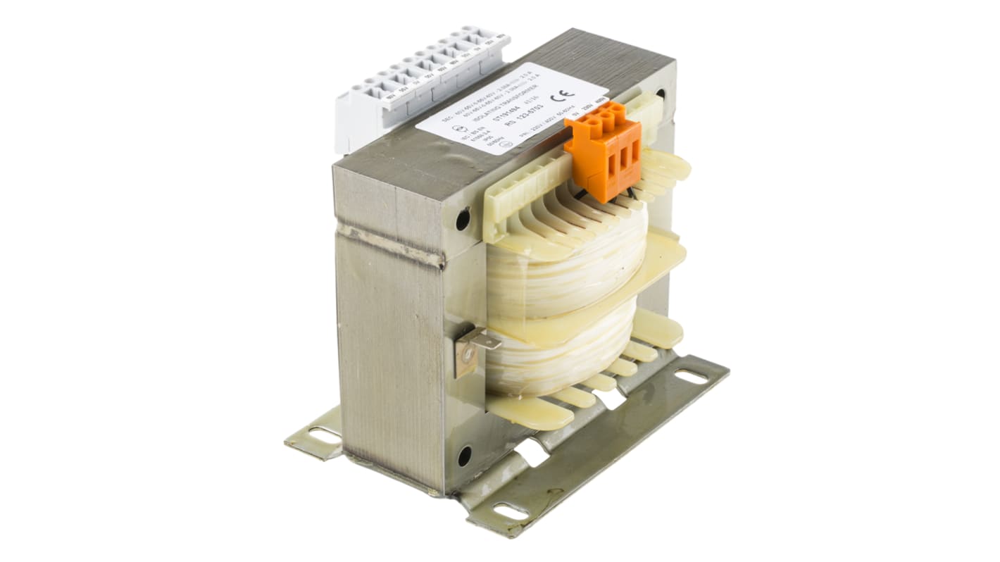 Transformator do zabudowy Napięcie wtórne 4 x 0-55-60V ac 500VA Napięcie pierwotne 230 → 400V ac 4-wyjściowy 90%