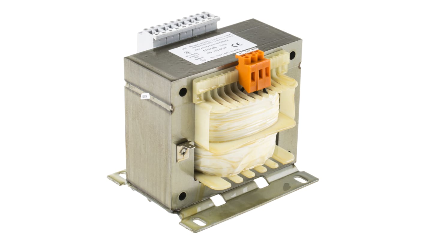 Transformator do zabudowy Napięcie wtórne 4 x 0-55-60V ac 800VA Napięcie pierwotne 230 → 400V ac 4-wyjściowy 90%
