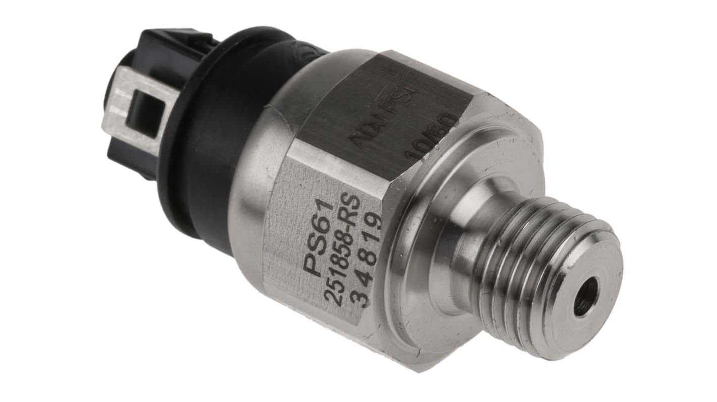 Gems Sensors Pressure Switch, 0.7bar Min, 4.1bar Max, SPST-NO Output