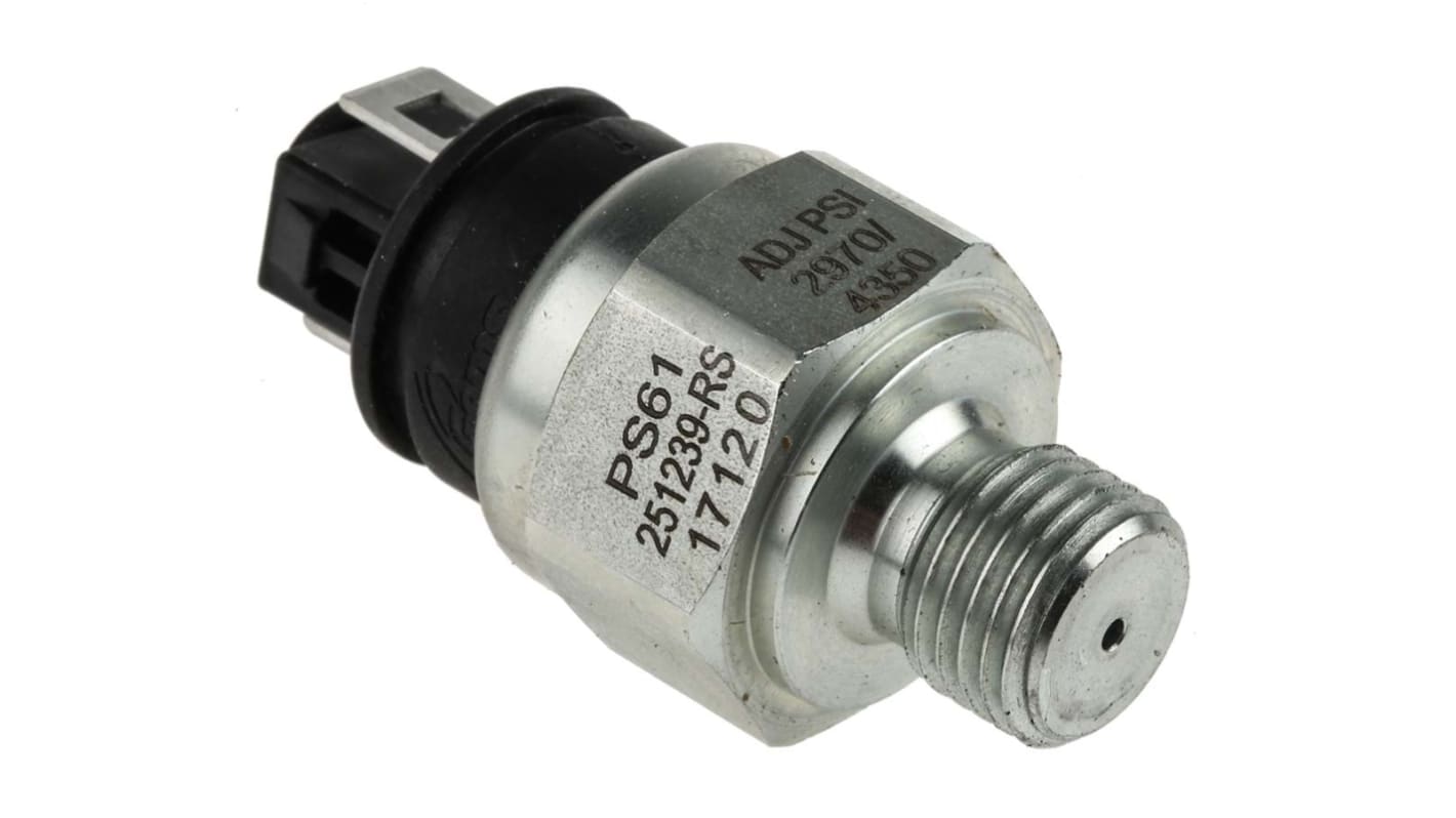 Gems Sensors Pressure Switch, 205bar Min, 300bar Max, SPST-NC Output