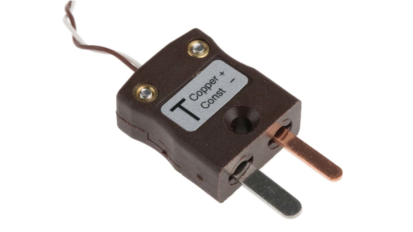 Termopar tipo T RS PRO, Ø sonda 1/0.2mm x 5m, temp. máx +260°C, cable de 5m, conexión , con conector miniatura