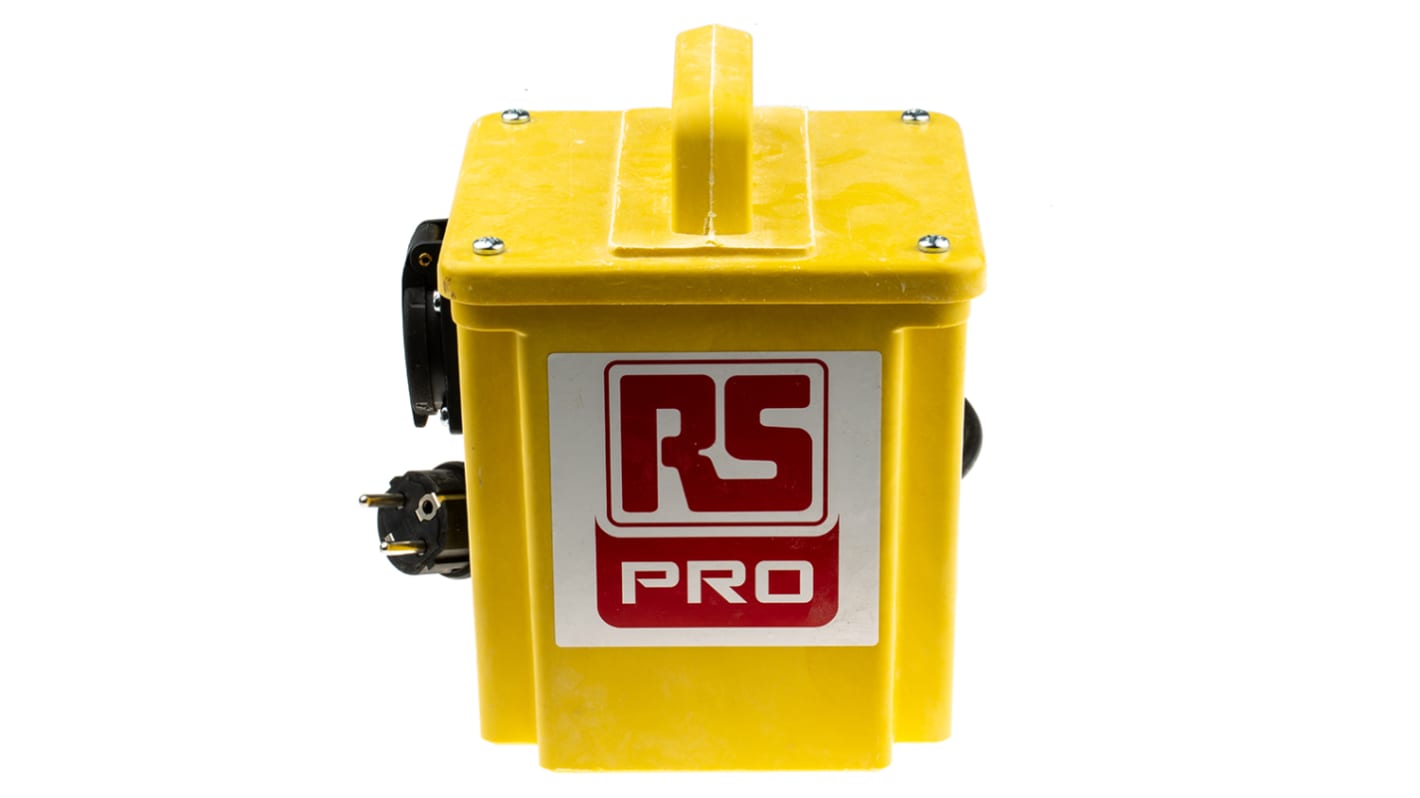 Trasformatore di sicurezza RS PRO 0.75 kVA Intermittent 5 Mins on 15 Mins off, primario 230V ca, secondario 230V