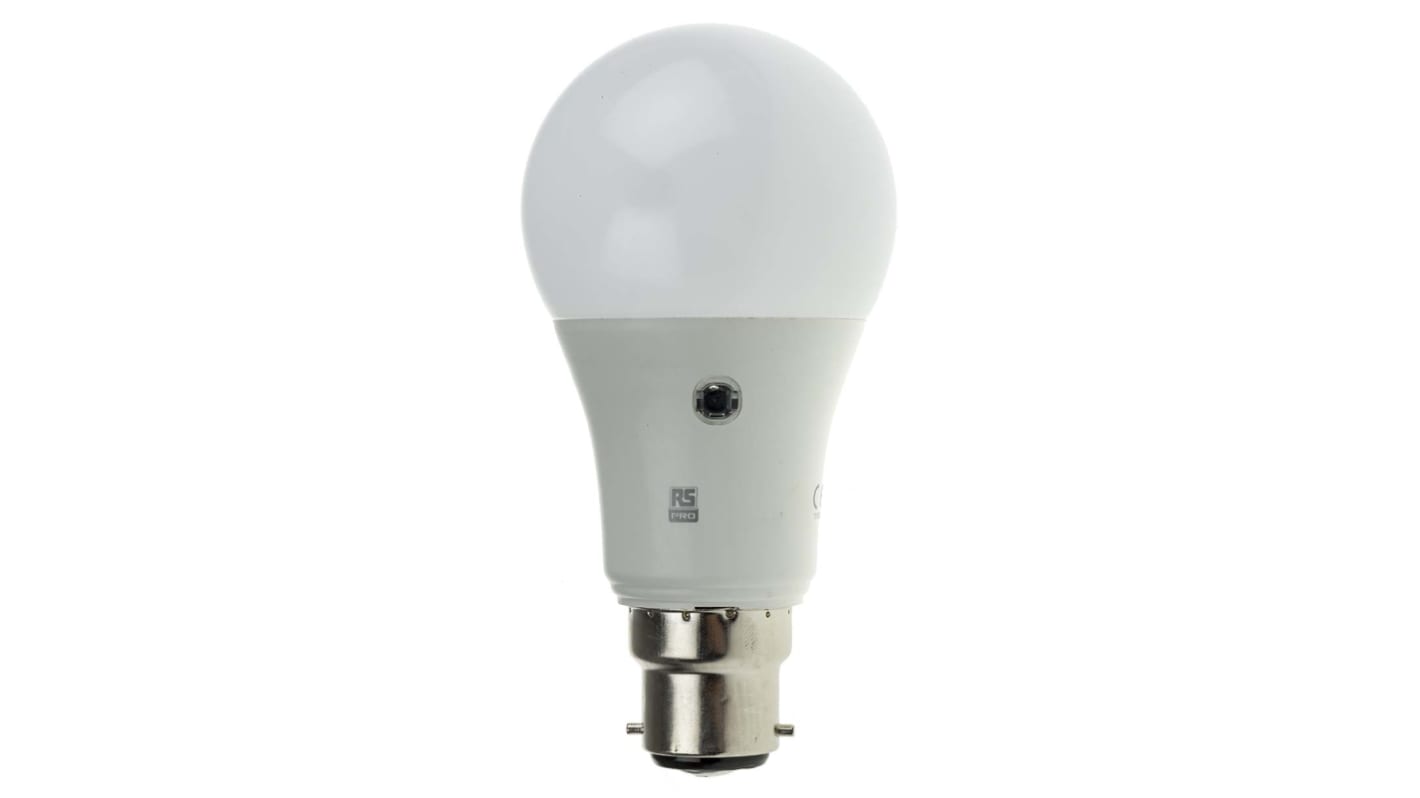 RS PRO B22 LED GLS Bulb 9.5 W(60W), Warm White, Globe shape