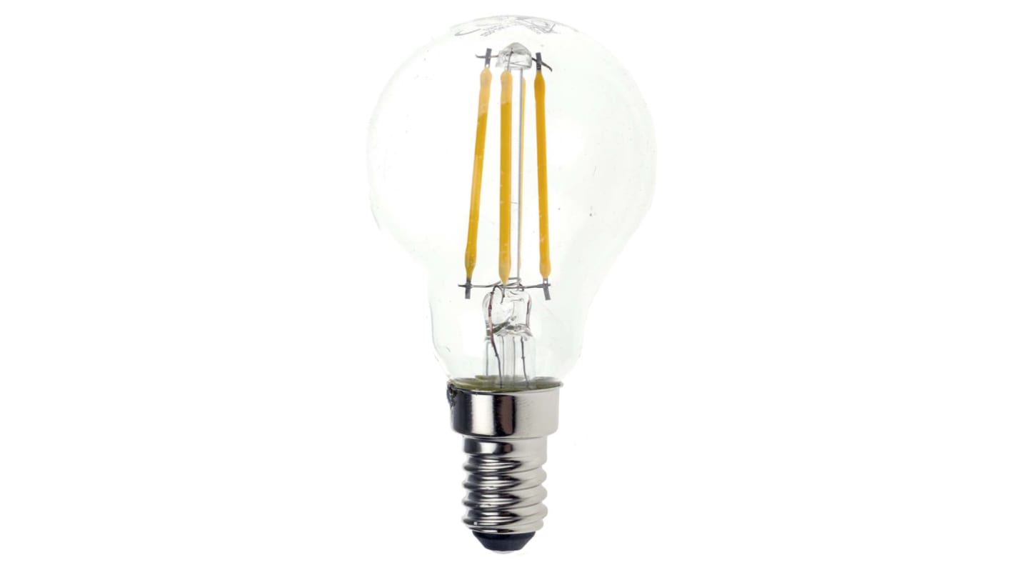 RS PRO E14 LED GLS Bulb 4 W(36W), 2700K, Warm White, GLS shape