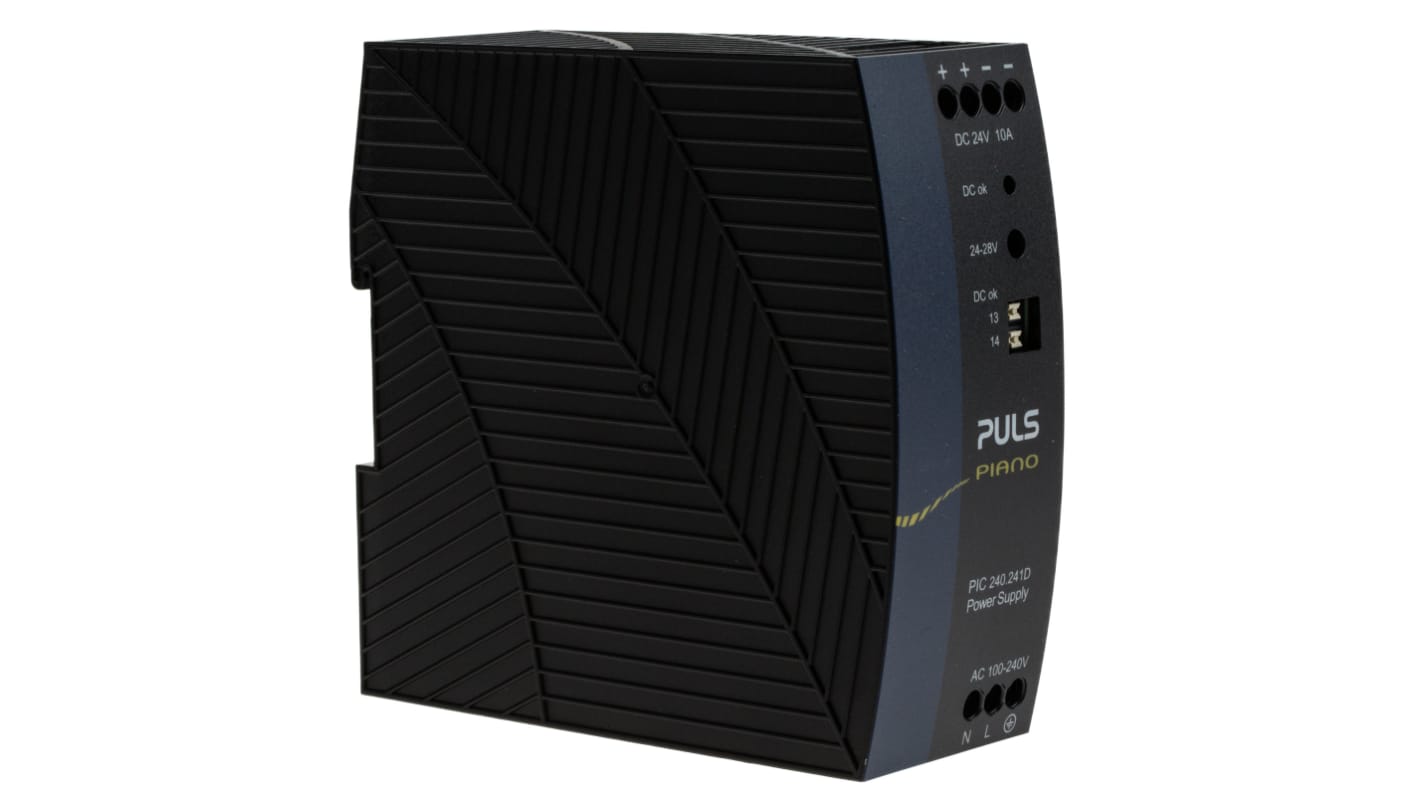 PULS PIANO DIN-Schienen Netzteil Getaktet 24V dc / 10A 240W 230V ac