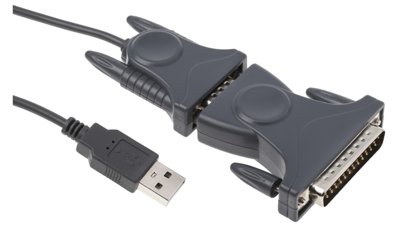 StarTech.com Schnittstellenkonverter, USB A, DB25, Stecker, Stecker