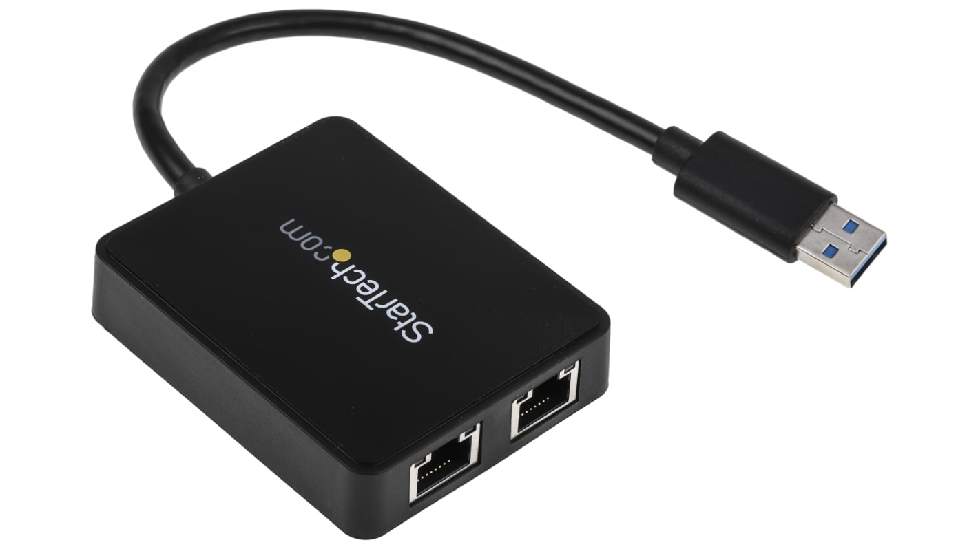 StarTech.com USB A转RJ45 2口千兆<BR/>=Mbit/s网口转换器