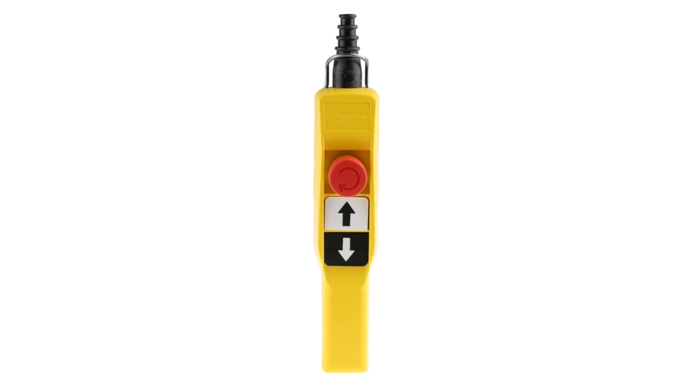 Schneider Electric 2NO (Push Button), NC (E-Stop) Slow Brake Push Button Pendant Station