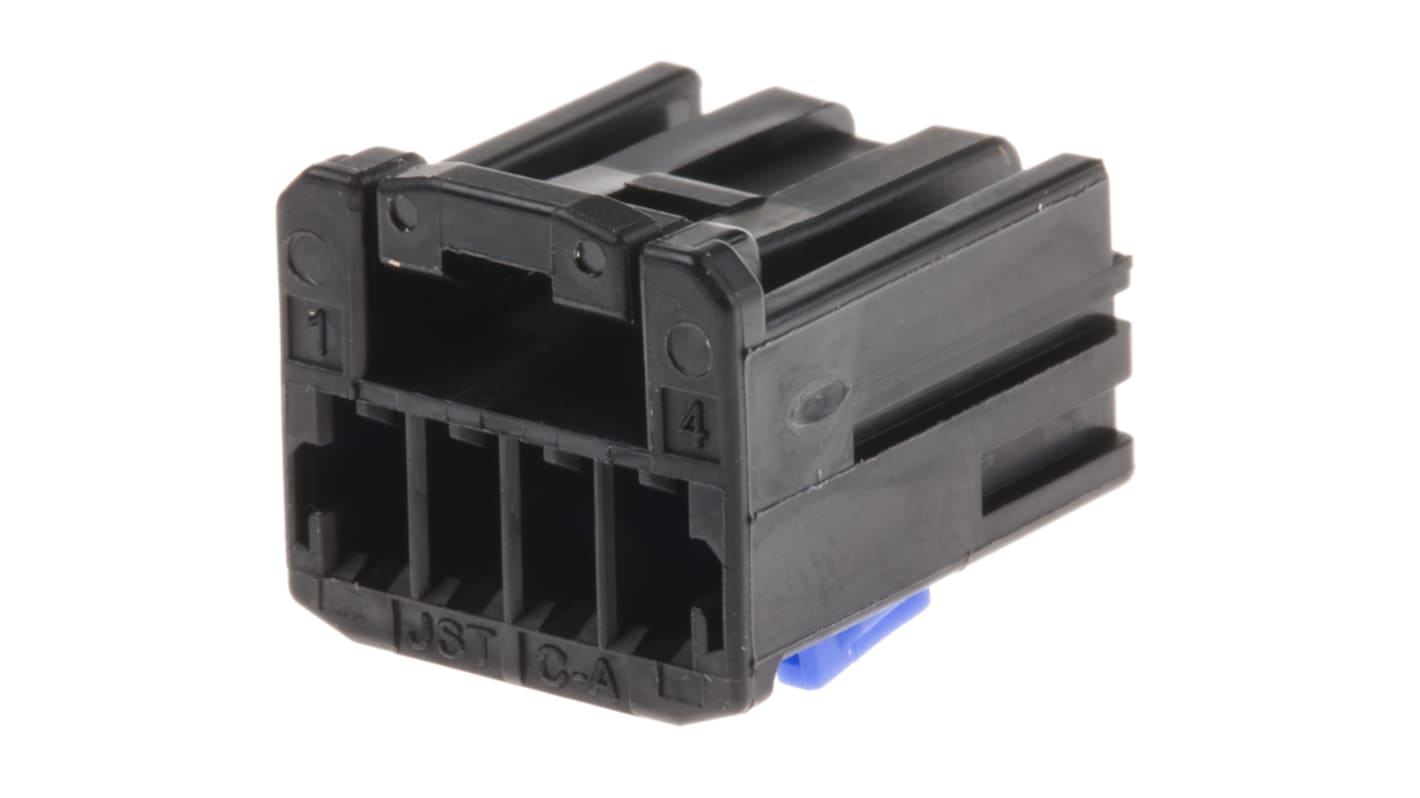 Connettore automotive JST, Femmina, 5A, 4 vie, file, Montaggio superficiale
