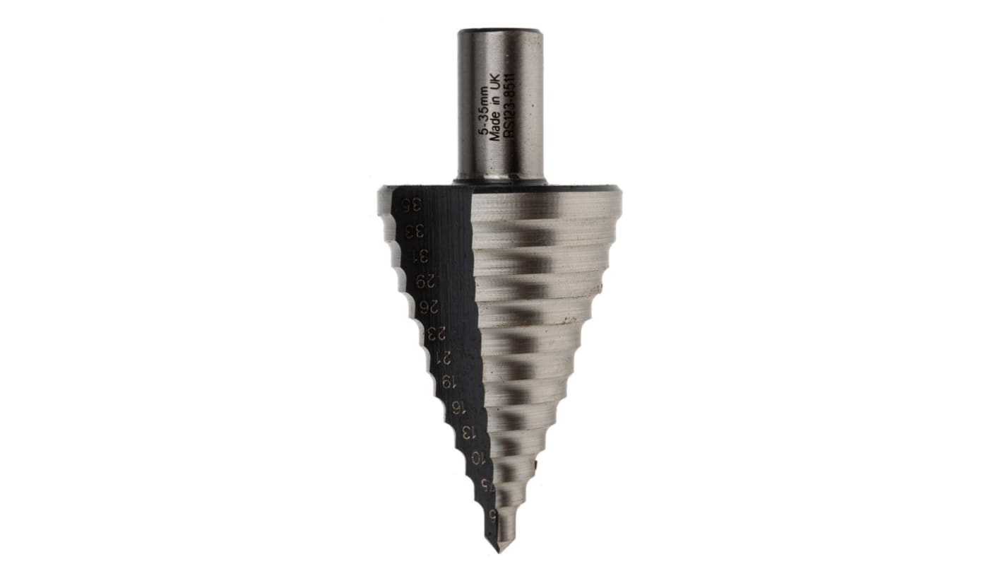 RS PRO HSS Step Drill Bit 5mm x 35mm