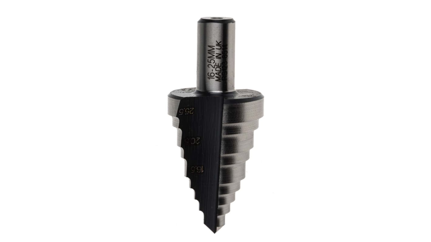 RS PRO HSS Step Drill Bit 16mm x 25mm RS