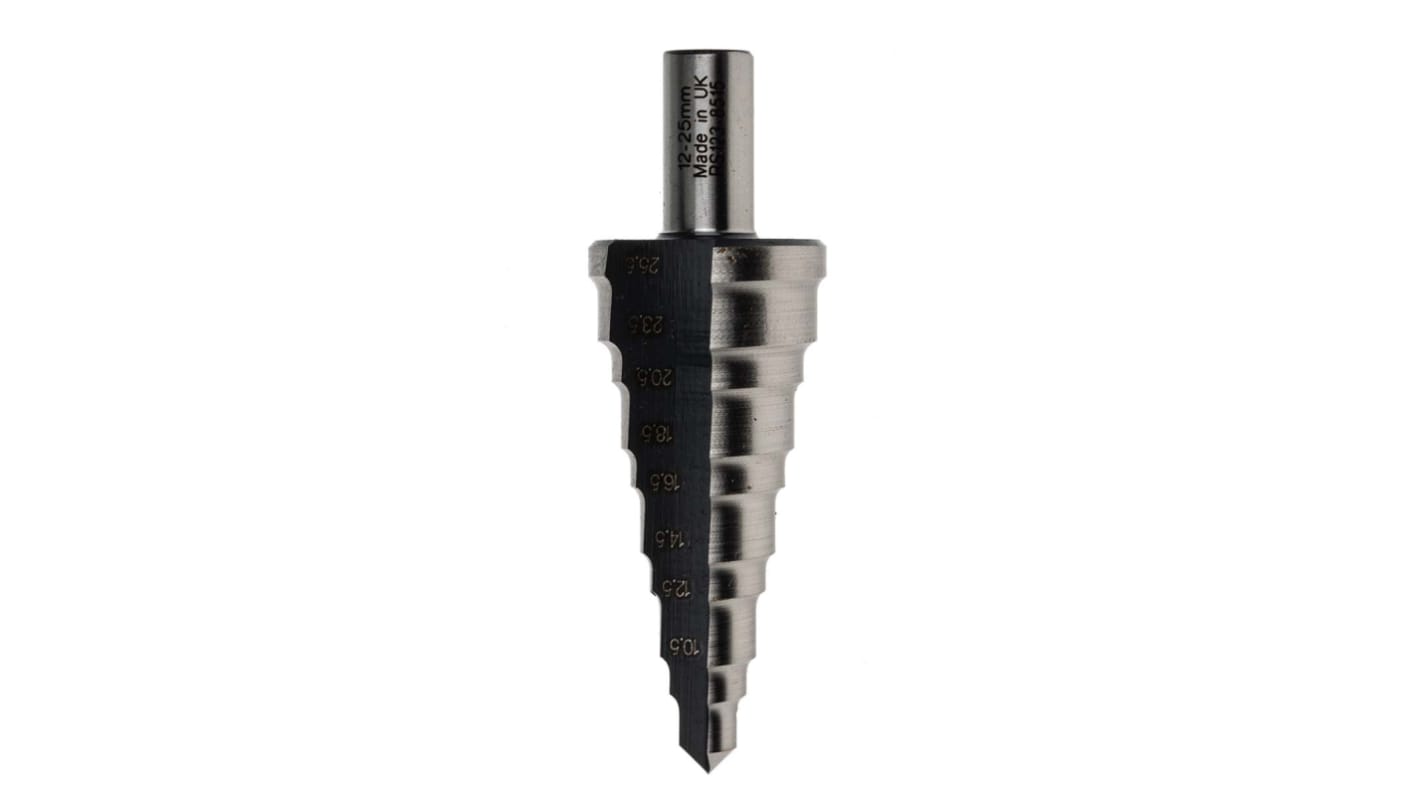 RS PRO HSS Step Drill Bit 15mm x 25mm