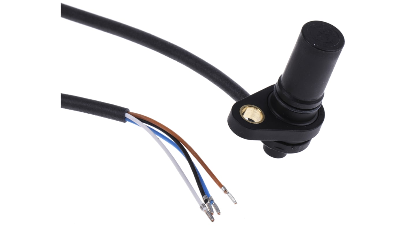 ifm electronic Cable Mount Hall Effect Sensor, NPN Output, 7 → 30 V dc, Barrel Body, 1.7 mm, 30V