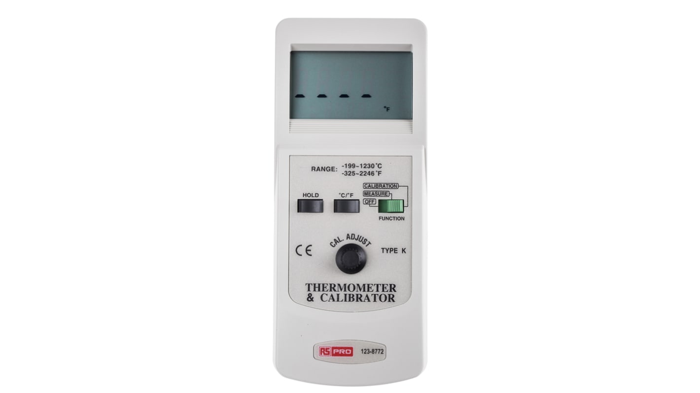 RS PRO TC920 Kalibrator für Thermoelemente Typ K, ±2 °C, Celsius, Fahrenheit, ISO-kalibriert