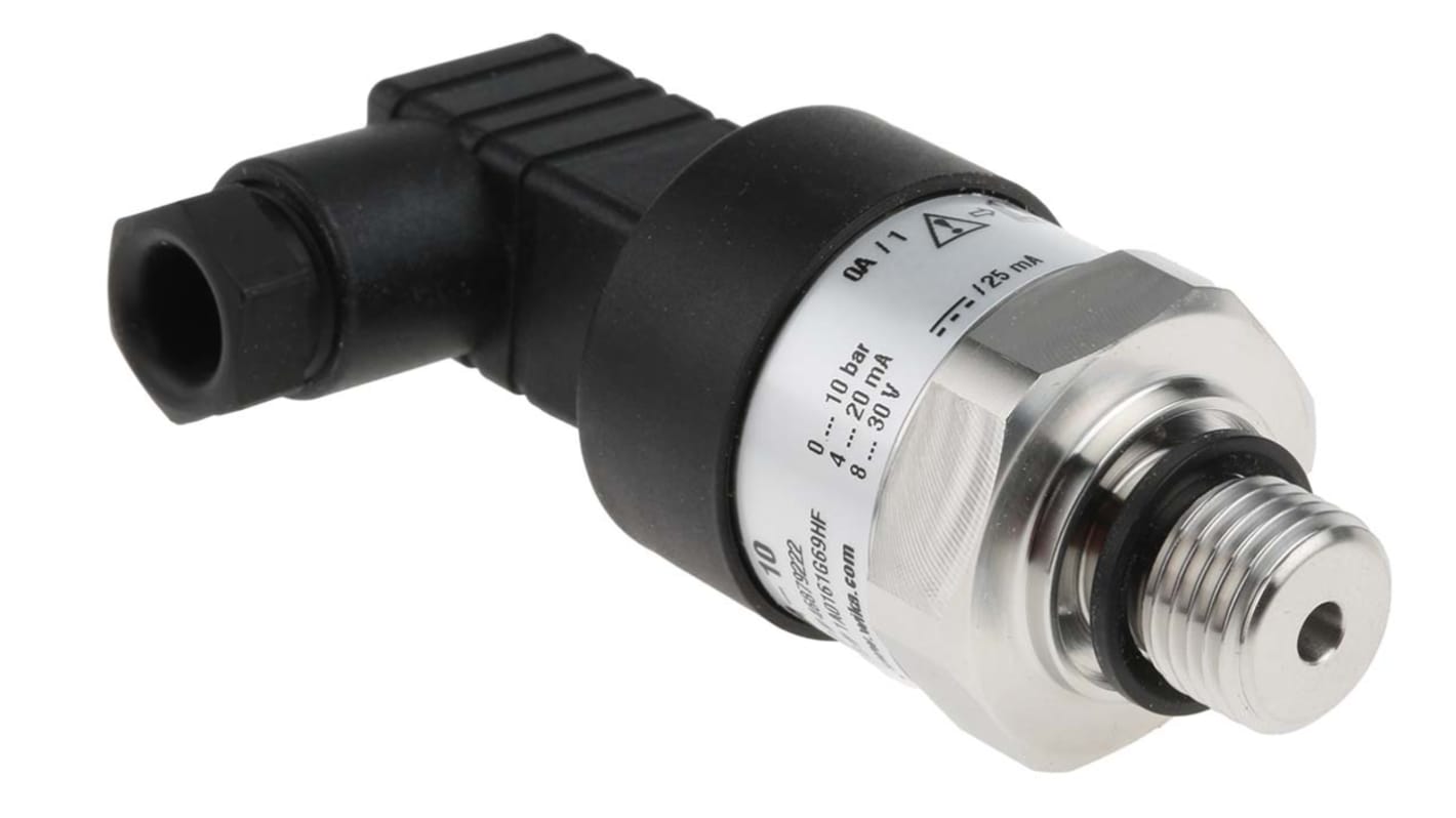 WIKA A-10 Series Pressure Sensor, 0bar Min, 10bar Max, Analogue Output