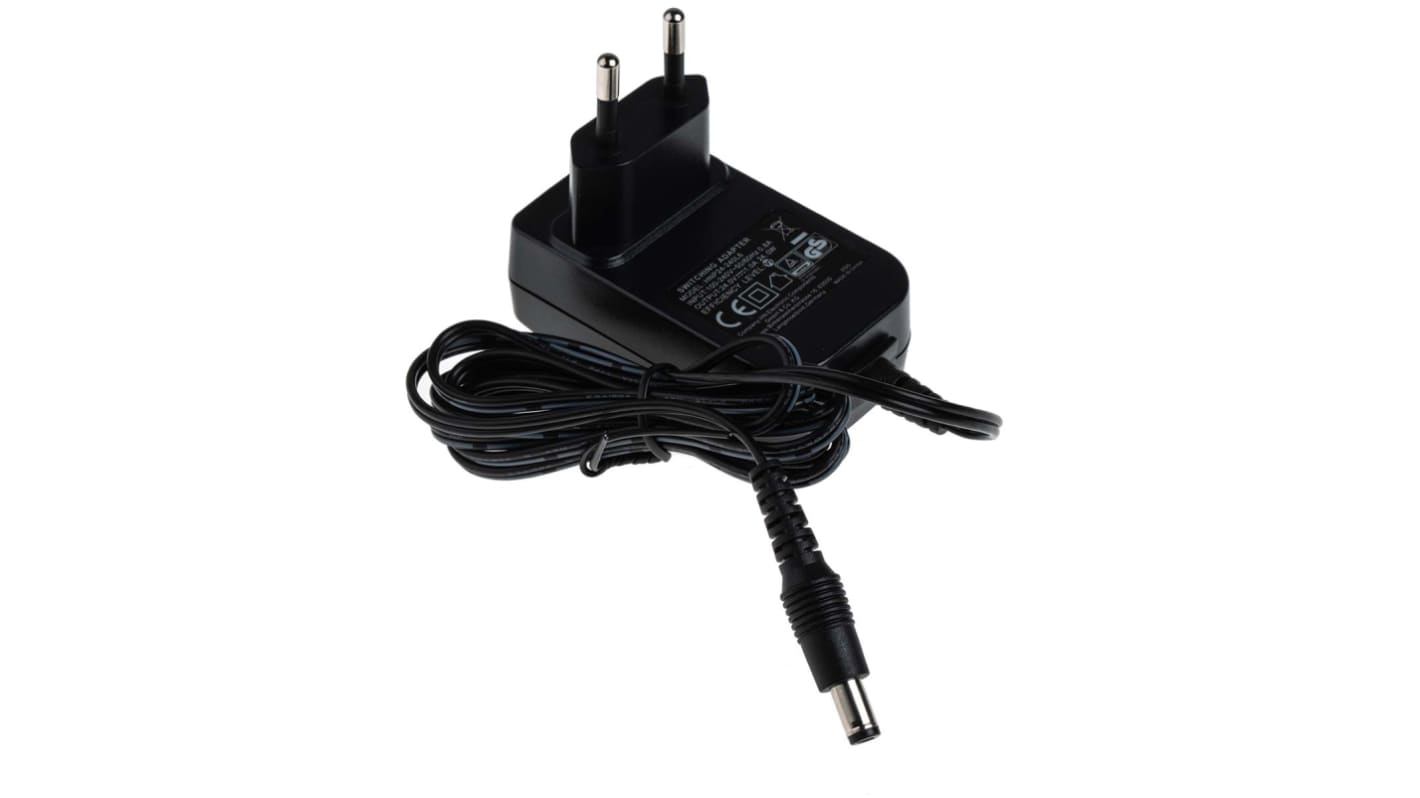 RS PRO 24W Plug-In AC/DC Adapter 24V dc Output, 1A Output