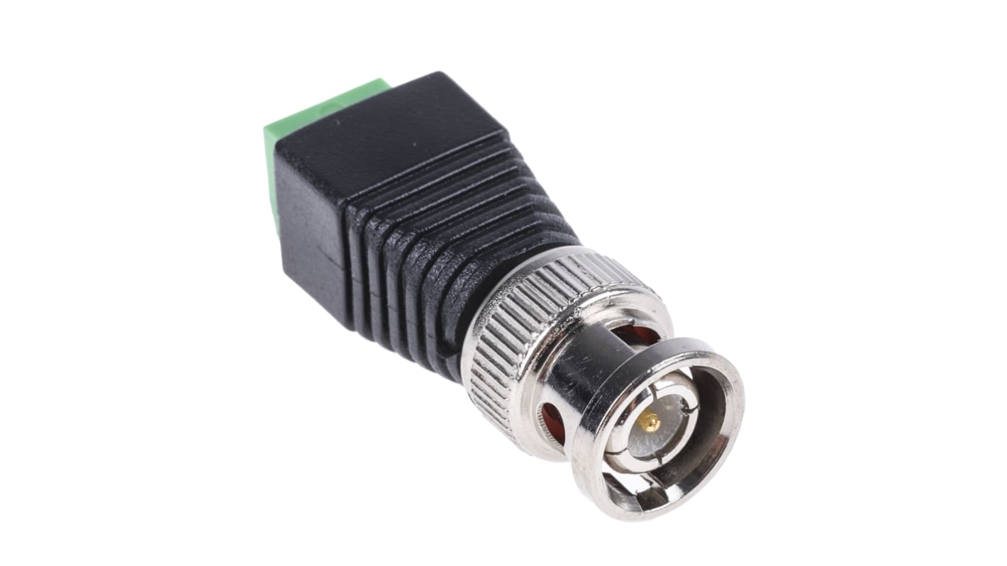 Adaptador coaxial RS PRO, Macho Recto BNC a Hembra Borne