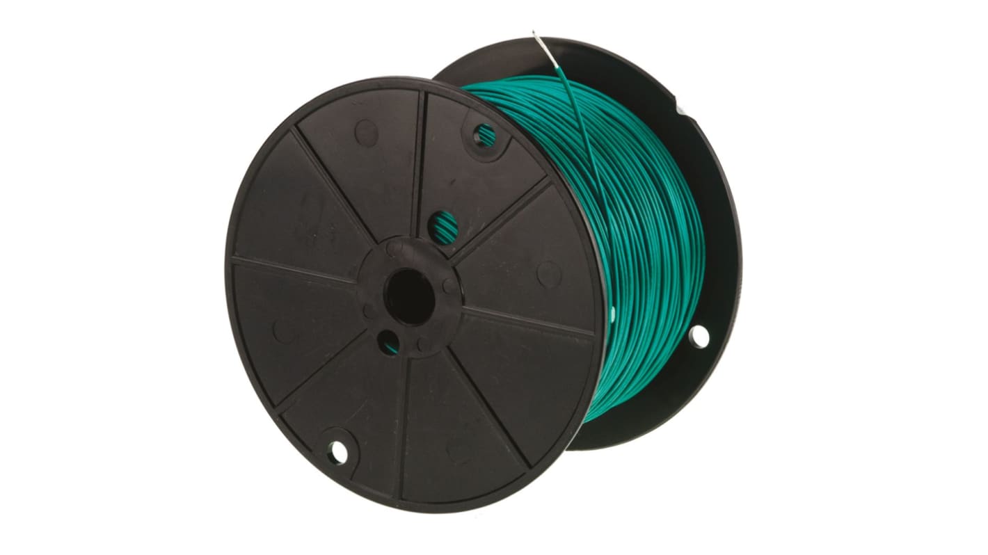 Alpha Wire Hook-up Wire PVC Series Green 0.81 mm² Hook Up Wire, 18 AWG, 16/0.25 mm, 305m, PVC Insulation, 3055 GR001