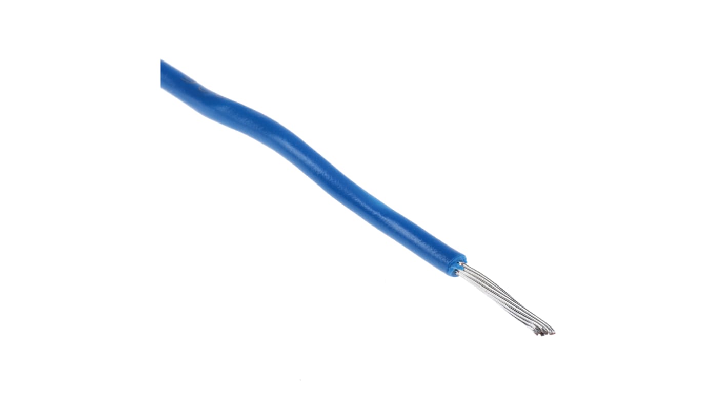 Alpha Wire Hook-up Wire PVC Series Blue 0.81 mm² Hook Up Wire, 18 AWG, 16/0.25 mm, 305m, PVC Insulation, 3055 BL001