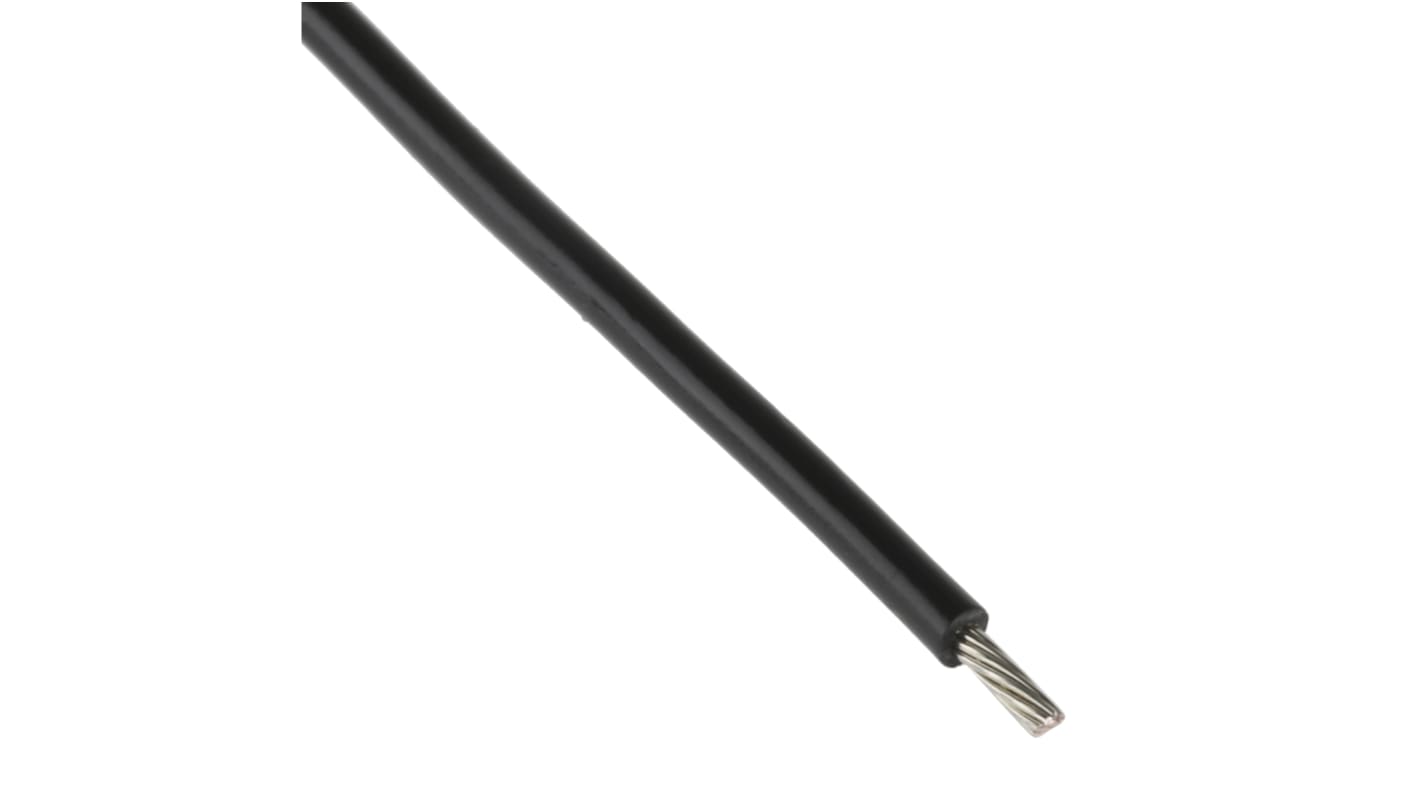 Alpha Wire Hook-up Wire PVC Series Black 0.51 mm² Hook Up Wire, 20 AWG, 10/0.25 mm, 305m, PVC Insulation, 3053 BK001