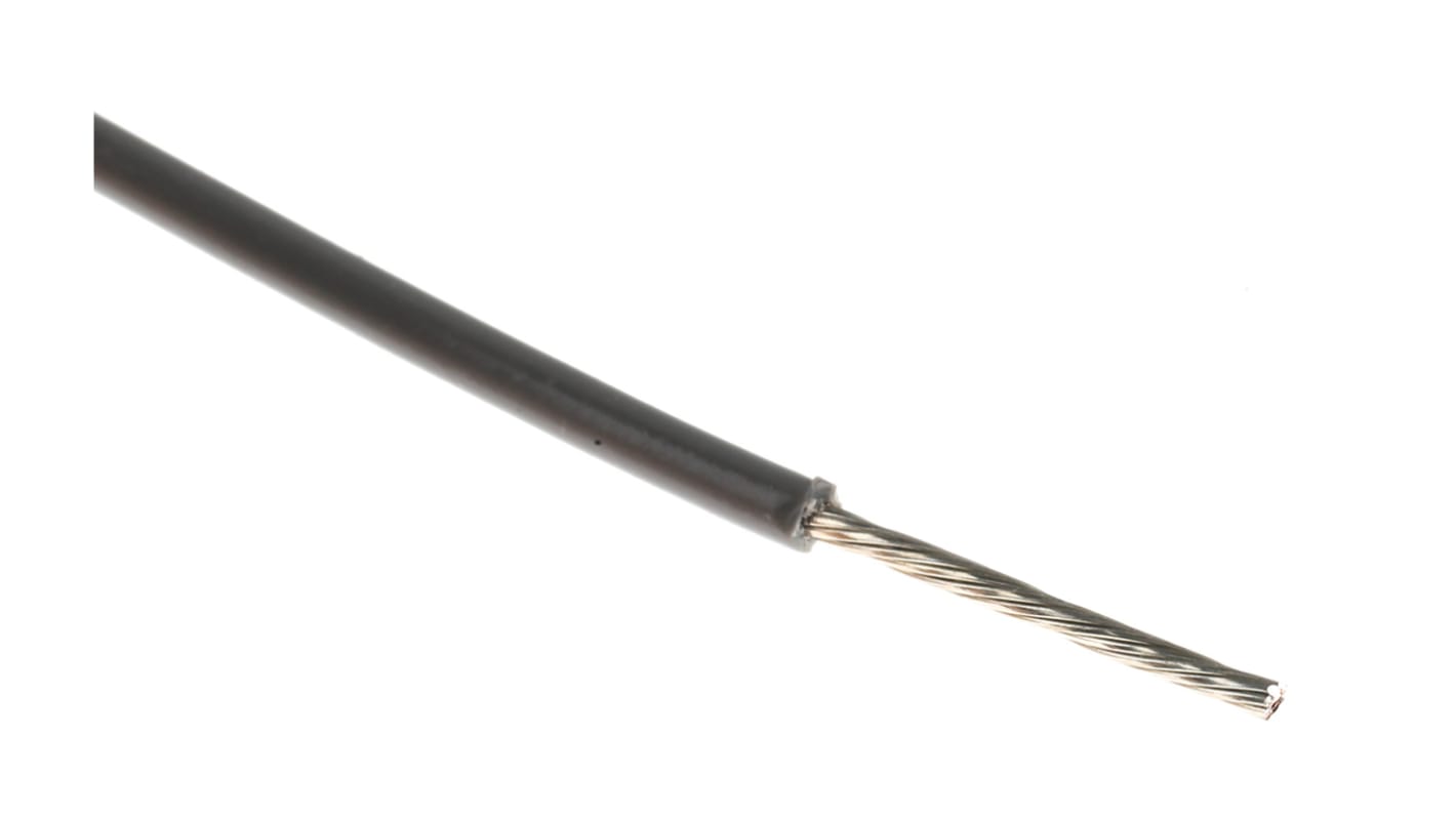 Alpha Wire Hook-up Wire PVC Series Grey 0.51 mm² Hook Up Wire, 20 AWG, 10/0.25 mm, 305m, PVC Insulation, 3053 SL001