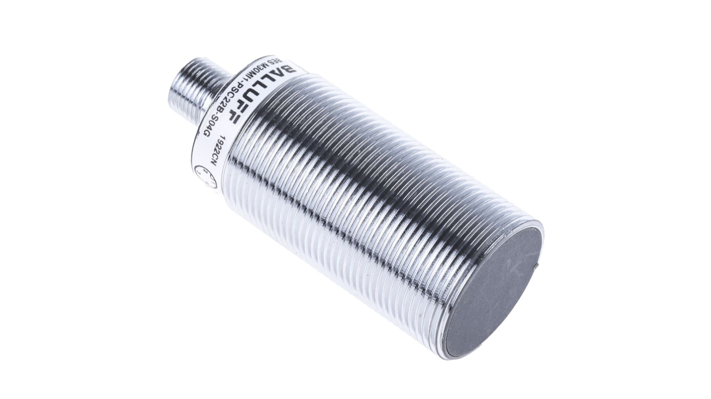 Rs-Online Sensore di prossimità Cilindro filettato BALLUFF M30 rilevamento 22 mm 10 → 30 V c.c
