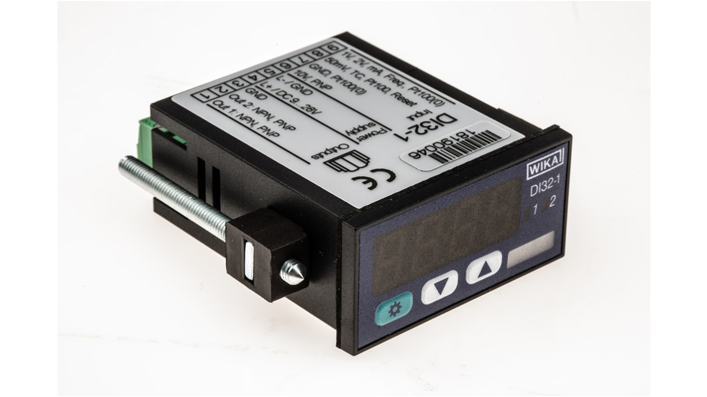Analizador de red multifunción de panel WIKA DI32-1, con display LED, para Contador, corriente, frecuencia, humedad,