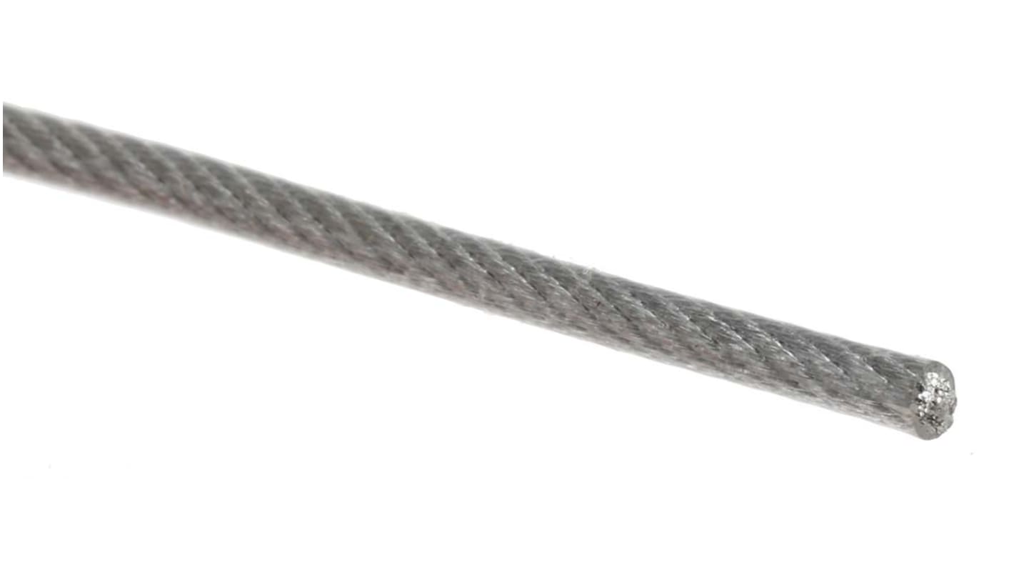 RS PRO Galvanised Steel Wire Rope, 100m