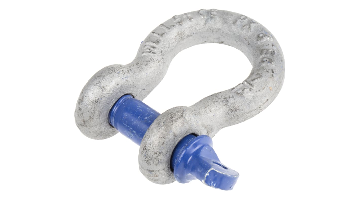 RS PRO Sjækkel, Stållegering, Lyresjækkel, Skruebolt, 1.5t, godsdiameter: 11mm