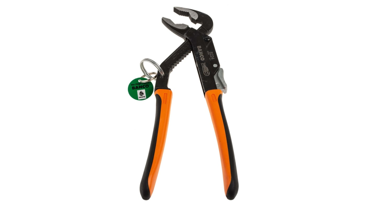 Bahco Water Pump Pliers, 250 mm Overall, 51 Jaw
