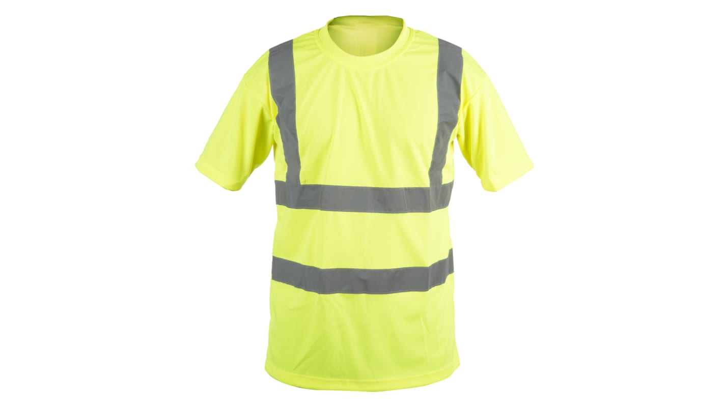 RS PRO Yellow Unisex Hi Vis T-Shirt, L