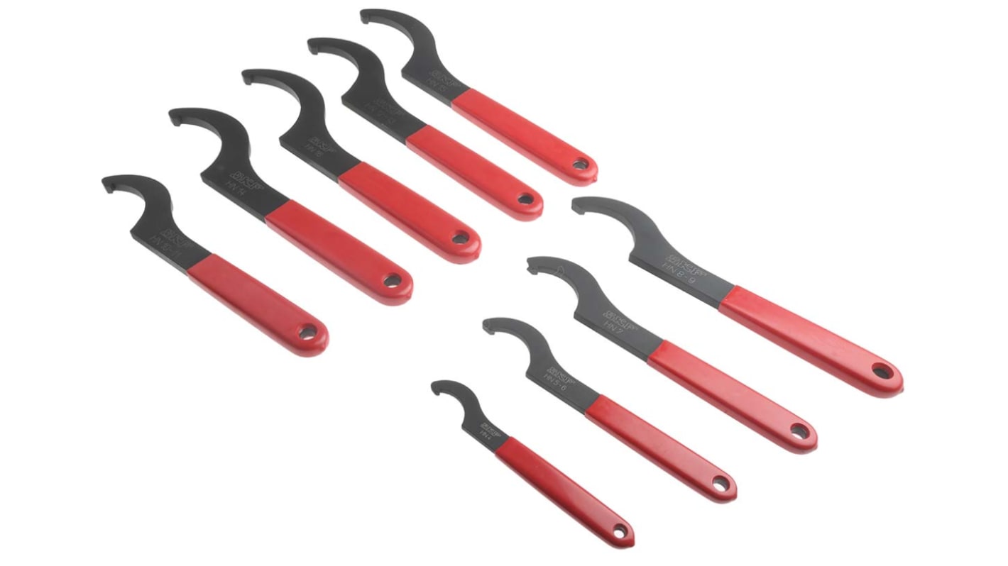 SKF HN Series 9-Piece Spanner Set, HN 4 → HN 16 mm