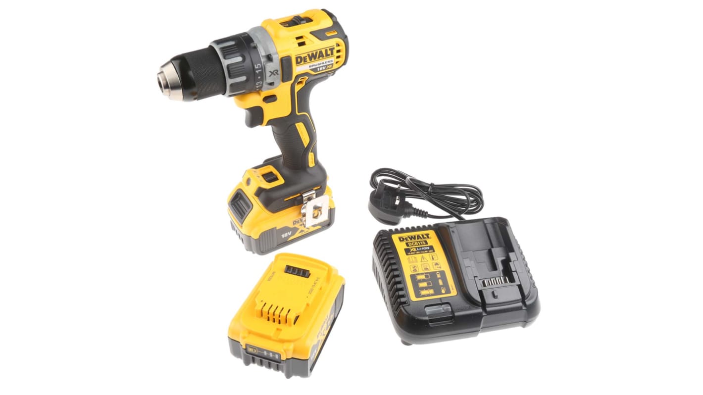 DeWALT DCD791P2-GB XR Brushless Li-Ion Akku Bohrschrauber 18V Bürstenlos 2000U/min 5Ah 460W