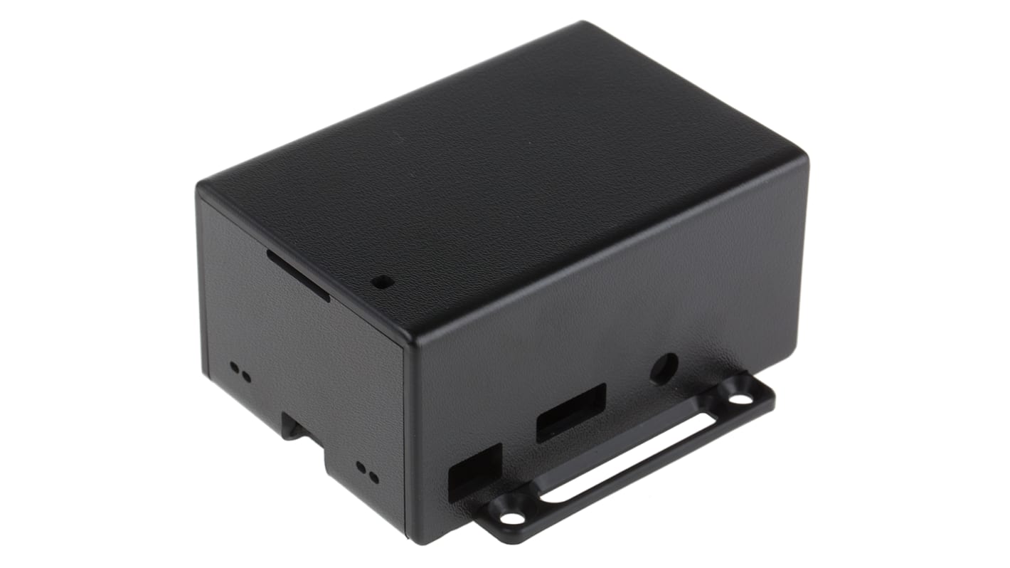 Pi Supply Polycarbonate Case for use with Raspberry Pi and PoE HAT in Black