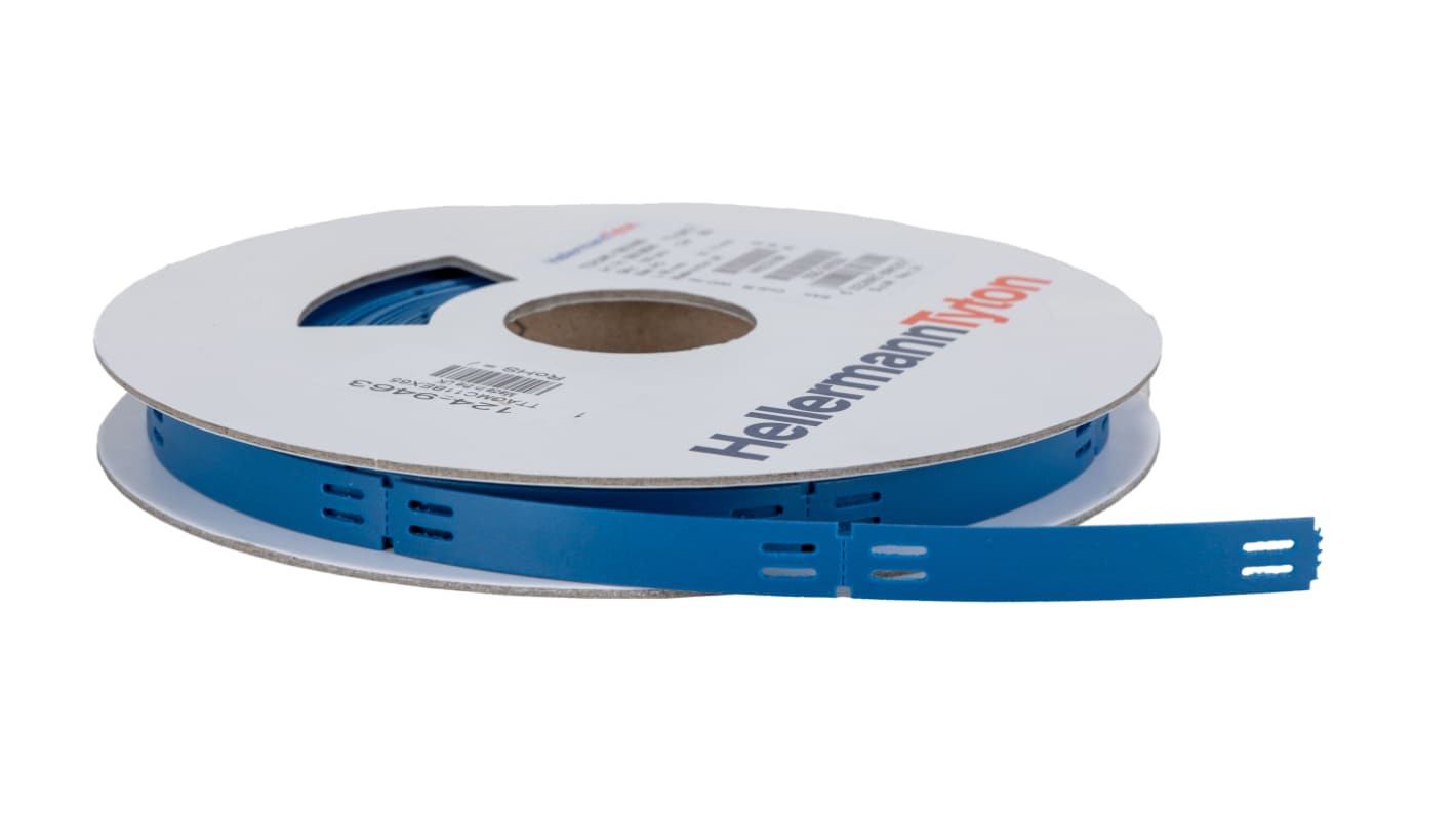 HellermannTyton TTAGMC Blue White Print Cable Labels, 65mm Width, 11mm Height, 190 Qty