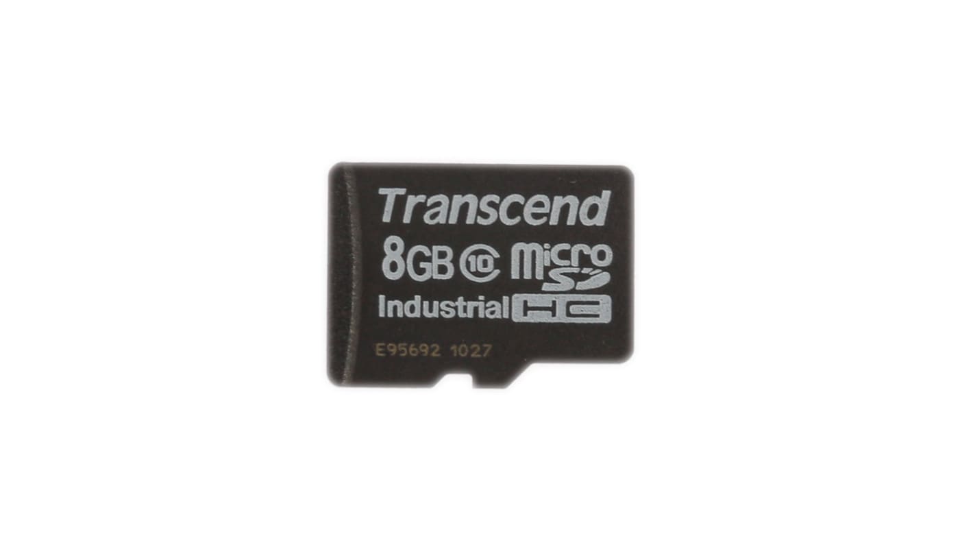 Transcend 8 GB Industrial MicroSD Micro SD Card, Class 10