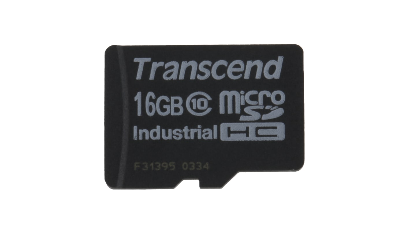 Tarjeta Micro SD Transcend MicroSDHC Sí 16 GB MLC Industrial -40 → +85°C