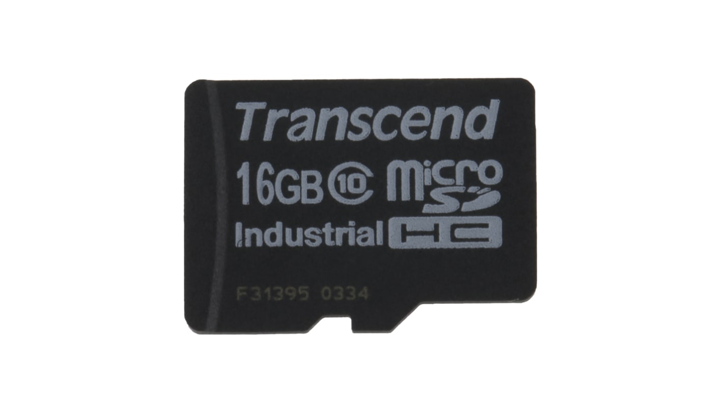 Karta Micro SD MicroSDHC 16 GB Ano MLC Transcend, řada: Industrial -40 → +85°C