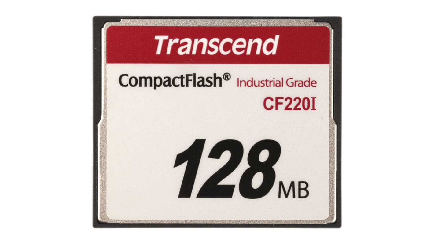 Transcend CF220I Speicherkarte, 128 MB Industrieausführung, CompactFlash, SLC