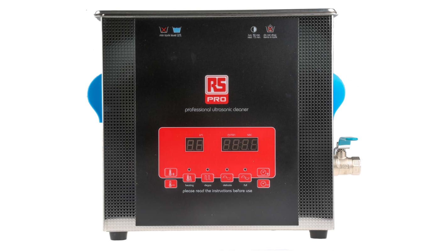 Pulitrice a ultrasuoni RS PRO, 9L, 300W